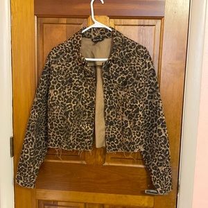 NWOT leopard jacket